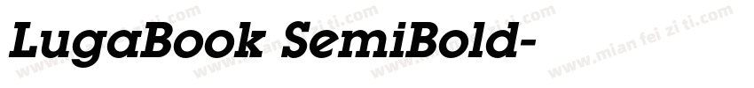 LugaBook SemiBold字体转换